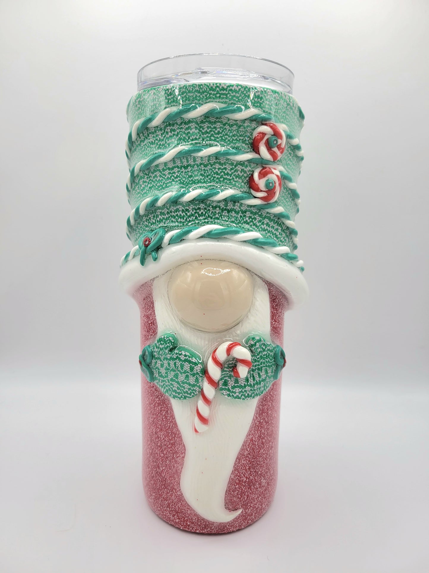 Candycane Gnome Tumbler